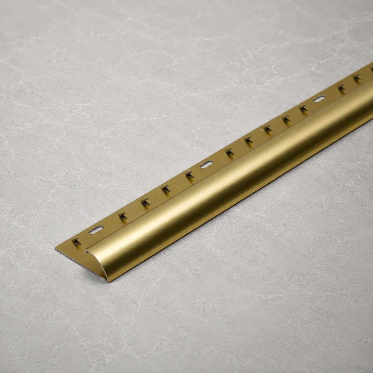 35.5mm Aluminium Single Edge Carpet Trim – 1m In Bright Gold Color
